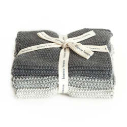 Our: Grey Face Cloths (set of 3)- Bianca Lorenne