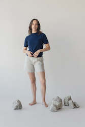 Frontpage: Merino Mock-Neck Blouse