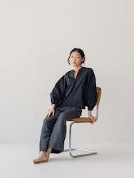 Balloon-Sleeve Blouse