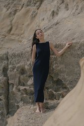 Frontpage: Knit Bateau Neckline Dress