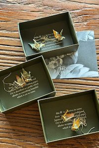 Products: Yukata Crane Earrings