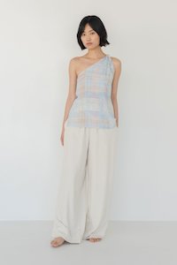 Tops: Toga Top - Watercolour Plaid