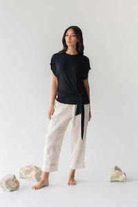 Easy To Care: Cloud Top with Side Tie