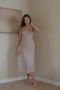 Knit Spaghetti Dress (Sample)