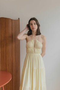 Foundations: Riviera Dress in Lemon Drop (Sample)