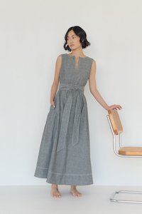 Best Sellers: Organic Cotton Maxi Dress in Dark Denim