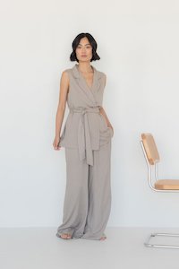 Foundations: Wrap Vest in Taupe