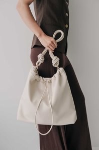 Oslo Drawstring Hobo in Shell