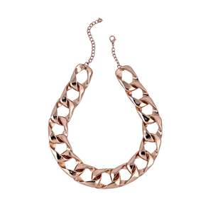 Necklace: Estele Rose Gold Plated Cuban Necklace for Women/ Men