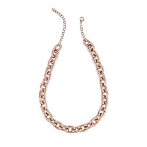 Necklace: Estele Rose Gold Plated Fashionable Cuban Necklace for Women