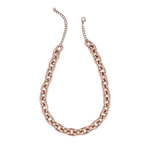 Necklace: Estele Rose Gold Plated Fashionable Cuban Necklace for Women
