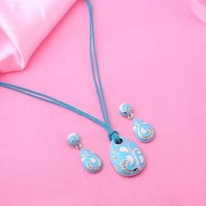 Pendant: Estele Feroza Drop pendant Set