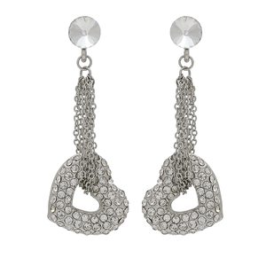 Lamore: Estele Latest Design Strung heart Dangle Earrings