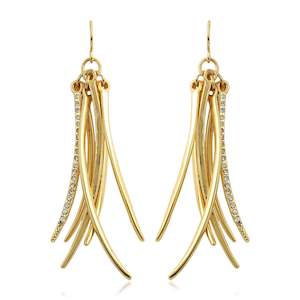 Evening Ears: Metallic Tassel Earrings