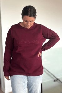 Merlot Fur Lined Sweatshirt