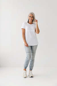 White Everyday Breastfeeding Tee | 100% Cotton