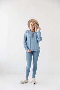 Blue Waffle Top