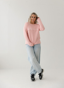 Products: Pink | Fur lined Crew Sweatshirt