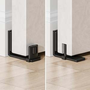 Wall Mounted Door Guide - Slim Double Roller