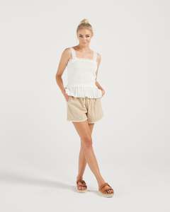 Pants: Layla Shorts (biscotti gingham)