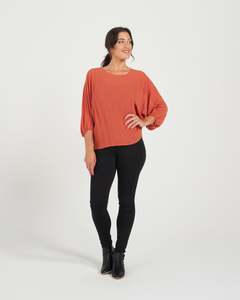 Chiffon Essentials: Aura Top - Rust