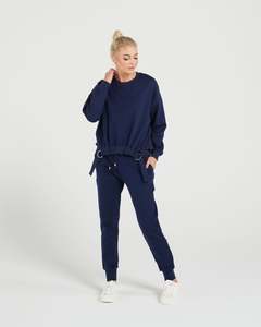 Luxe Lounge By Et Alia: Studio Pant - Navy