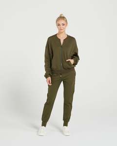 Luxe Lounge By Et Alia: Collab Bomber - Olive