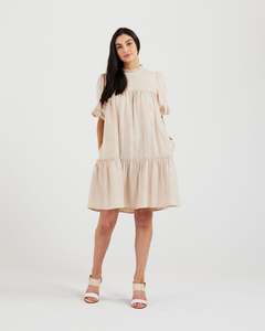 Spring Summer 22: Margo Dress (biscotti)