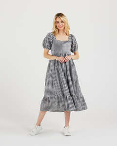 Gia Dress (black/white)