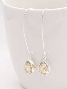 Accessories – Etcetera Bridal: Silver golden shadow teardrop medium EWWL021