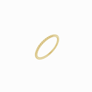 The Rope Stacker Ring -14K