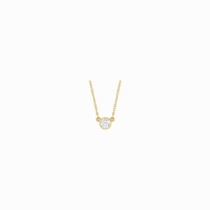 Necklace: The Diamond Bezel Pendant -14K