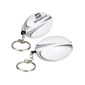 Personalised Rugby Ball Keyring