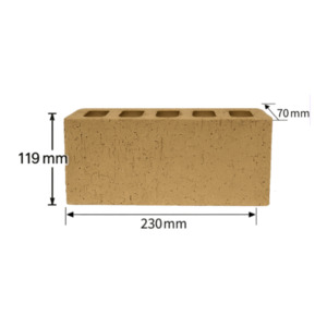 Products: Cream Beige Concrete Brick 230×119×70mm Creamy ETERA
