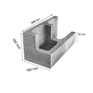 Products: Concrete Header Block NZ 20.45 Reinforced Bond Beam