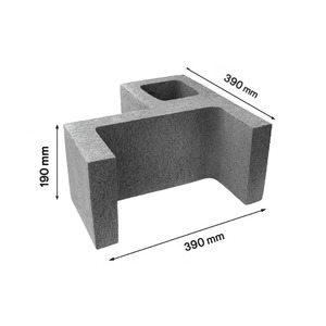 Products: Plaster Concrete Block NZ 20.35 H-Type Structural Block