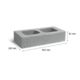 Half High Concrete Block H25.04 Low-Profile Masonry Block