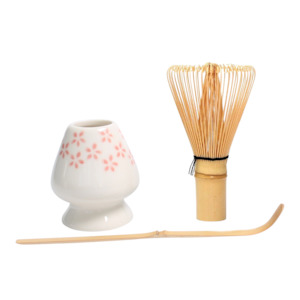 Kitchen: Bamboo matcha whisk set