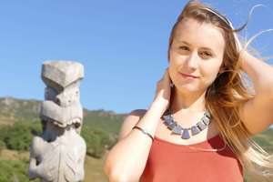 Products: Royal Wisdom Lapis Lazuli Healing Necklace Ethical Trade New Zealand