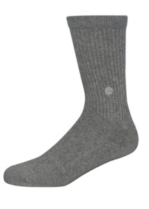 Mens Crew Socks: Light Heather Crew Sock