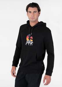 Mens Pullovers Hoodies: Mens Pullover Hoodie - I Of The Tiger Black