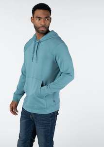 Mens Pullovers Hoodies: Mens Hoodie - Icy Blue