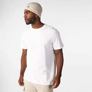 Mens Accessories: Wool Fold Beanie White