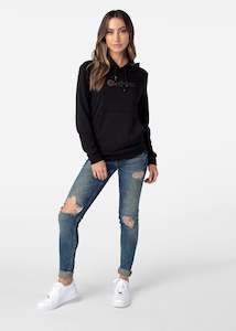 Womens Apparel: Womens Premium Hoodie - Black Logo