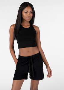 Womens Apparel: Womens Premium Sweat Short - Black