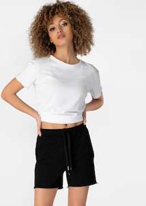 Womens Apparel: Womens Raw Edge Short - Black