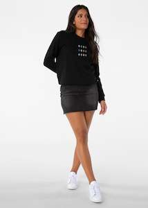 Womens Sale: Womens Ethika Poetry Sweatshirt - Black