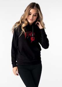 Womens Drip Red Hoodie