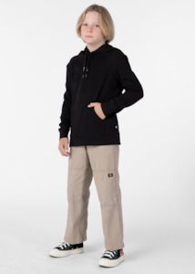 Boys Apparel: Boys Pullover Embroidered Hoodie Black