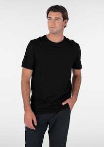 Mens Tops T Shirts: Mens Classic Modal Tee - Black